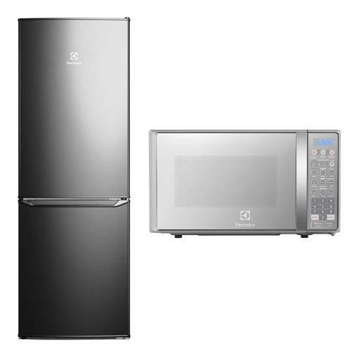 Combo: Refrigerador Frost Bottom Freezer  166L  ERB162HB + Microondas 20L (EMDO20S2GSRUG) Electrolux