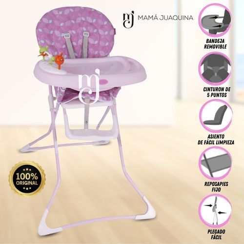 Silla de Comer «SICKY» con Bandeja Removible - Morado