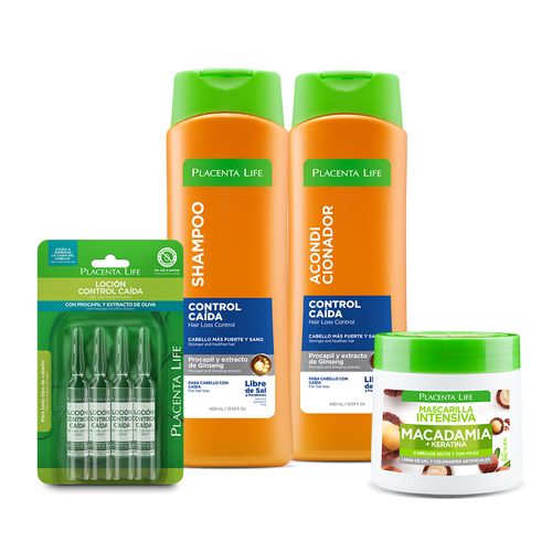 Placenta Life - Combo Control Caída Hidro Nutritivo