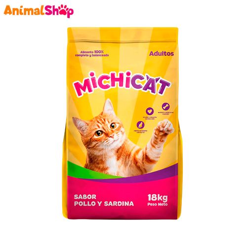 Comida De Gato Michicat Pollo Sardina 18Kg
