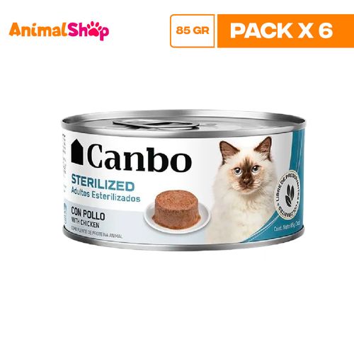 Canbo Gato Pate Esterilizados Ad Lta 85Gr X 6 Un