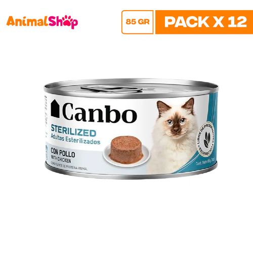 Canbo Gato Pate Esterilizados Ad Lta 85Gr X 12 Un