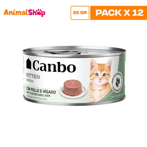 Canbo Gatito Pate Pollo E Higado Lta 85Gr X 12 Un