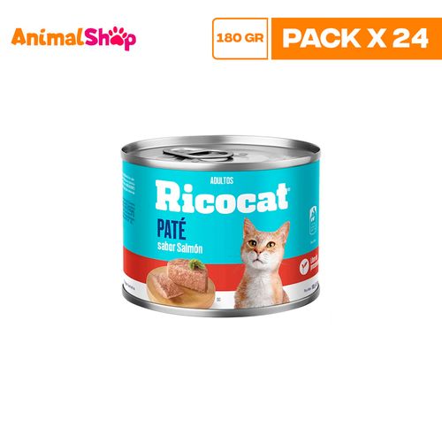 Ricocat Adulto Pate Salmon Lta 180Gr X24 Un