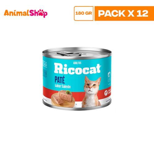 Ricocat Adulto Pate Salmon Lta 180Gr X12 Un