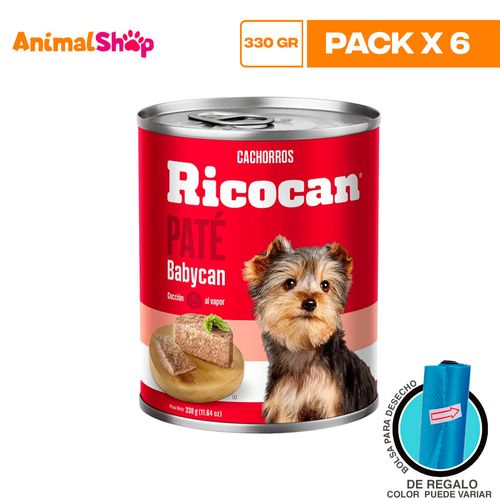 Ricocan Pate Babycan Cachorro Lta 330Gr X6 Un