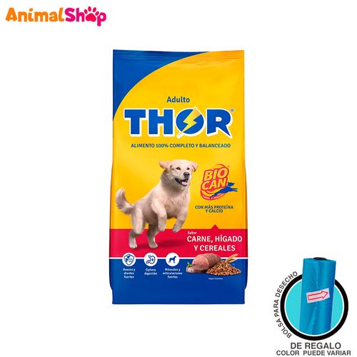 Comida De Perro Adulto Thor Carne Higado Cereales 2Kg