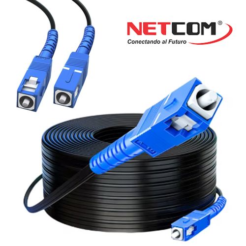 Cable patch cord de fibra optica SC-SC UPC 100 Metros NETCOM monomodo