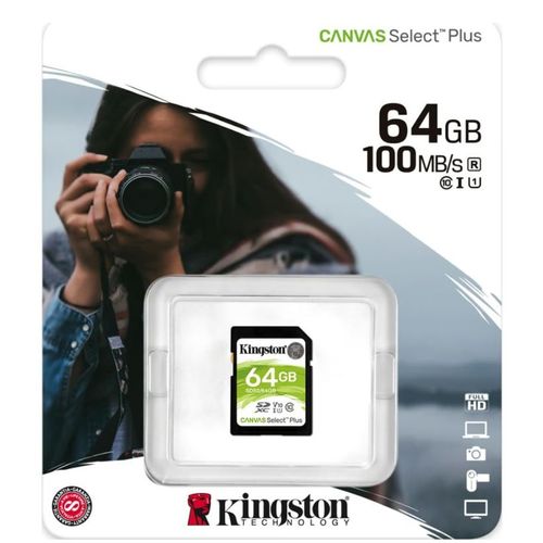 MEMORIA CARD SD KINGSTON CANVA 64 GB