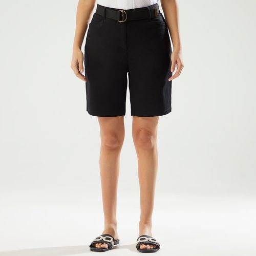 Short Madison Mujer Lona NEGRO