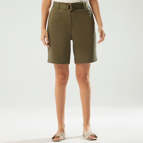 Short Madison Mujer Lona VERDE