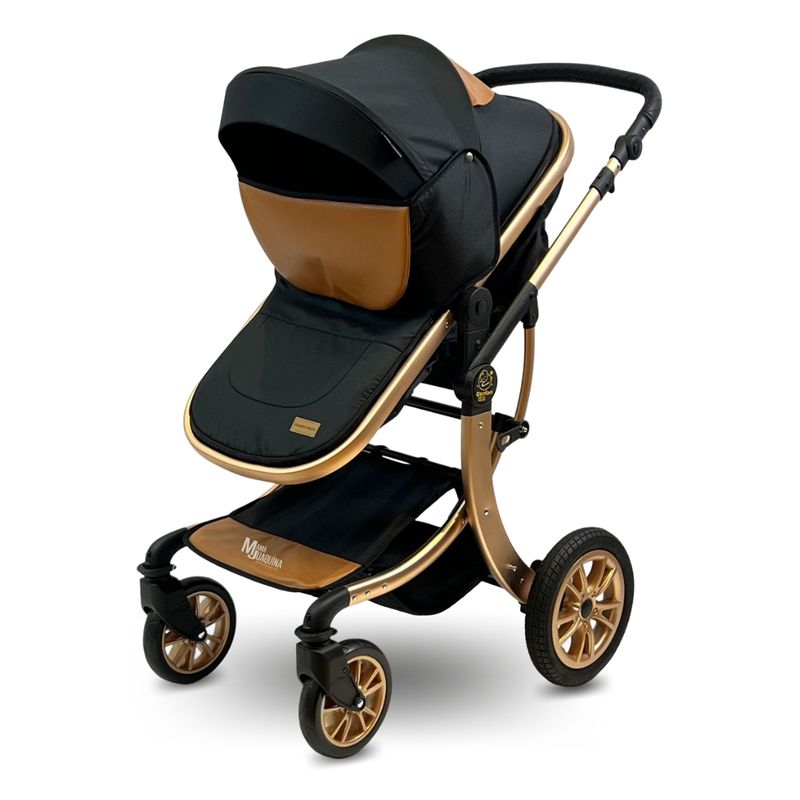 COCHE-CUNA-MOISES-DE-LUJO-CONFORT-KIDS--ALFA--NEGRO