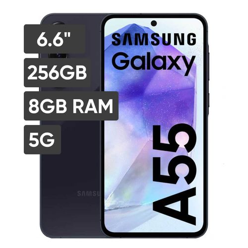 Smartphone SAMSUNG Galaxy A55 6.6" 8GB 256GB 50MP + 12MP + 5MP Negro