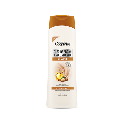 COQUETTE SHAMPOO ÓLEO DE ARGÁN + MACADAMIA 400 ml