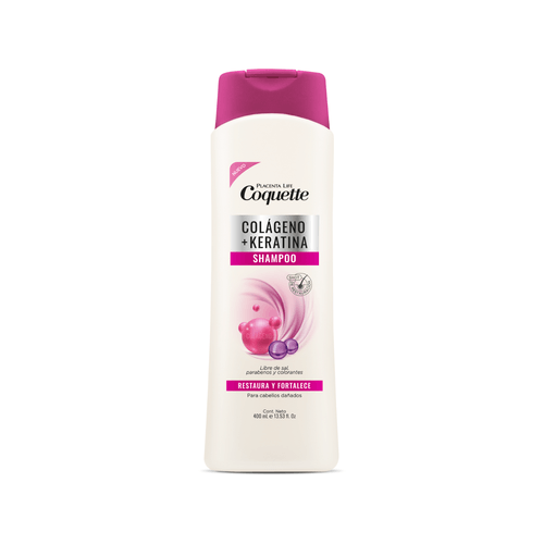 COQUETTE SHAMPOO COLÁGENO + KERATINA 400 ml