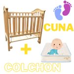 Cuna-para-bebe-con-colchon--en-Madera-Pino-Celestial-