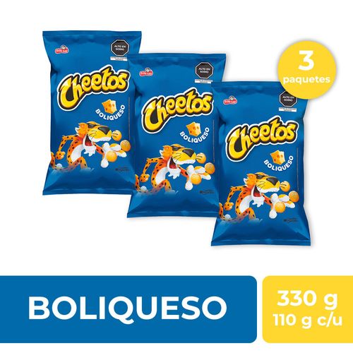 Pack Boliqueso CHEETOS Bolsa 110g x3un