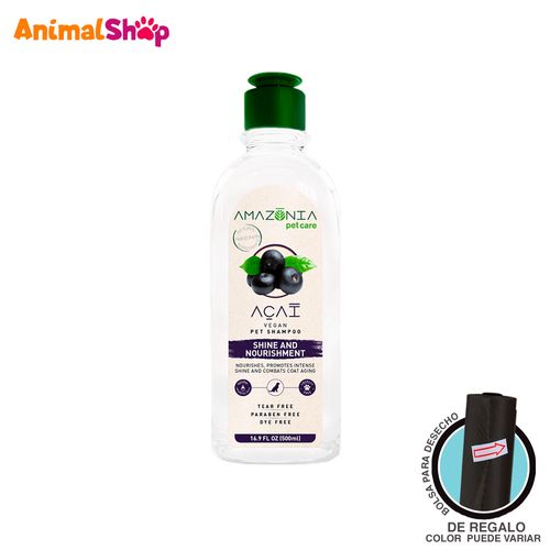 Shampoo Vegano Amazonia Acai Berry Perros Y Gatos 500Ml