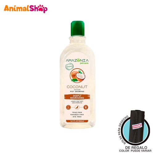 Shampoo Vegano Amazonia Coco Para Perros Y Gatos 500Ml