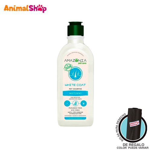 Shampoo Vegano Amazonia Blanqueador Para Perros Gatos 500Ml