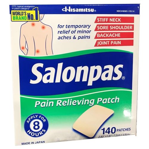 Parches analgésico Salonpas - 140 parches