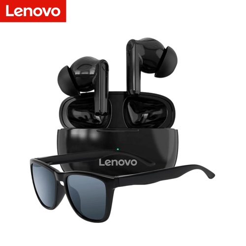 AUDIFONOS LENOVO HT05 BLUETOOTH 5.0 TWS Negro + Lentes de Regalo