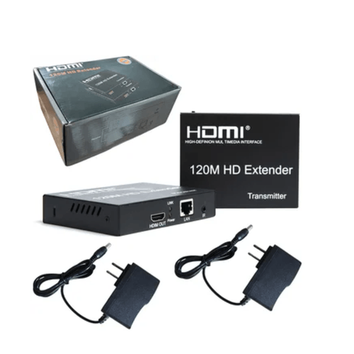 Extensión Extender Hdmi A Rj45 Utp Cat 5 6 Hasta 120 Metros TX RX 1080