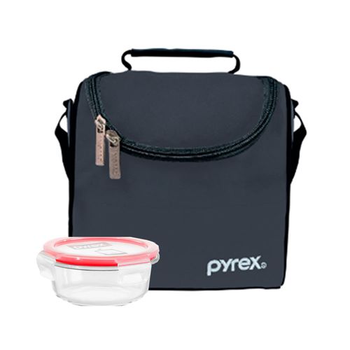 Lonchera Pyrex Termica Negro+Taper 400ml-300407