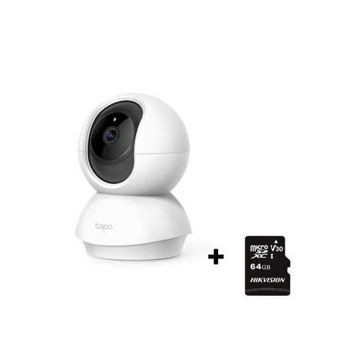 Cámara de Seguridad Wi-Fi 360º Tapo C200 + MicroSD 64 GB - Tplink