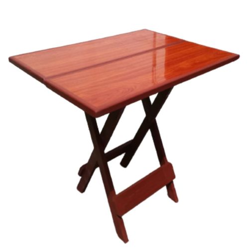 Mesa Plegable Parrillera Madera Pino Cuadrada En Color Marron