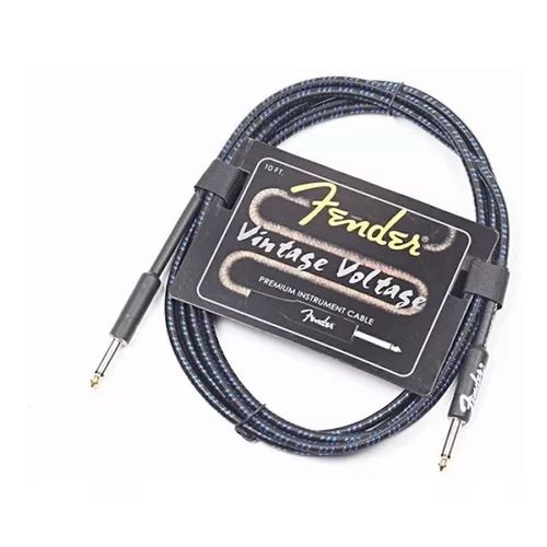 Cable Plug Fender Revestido Para Guitarra 3 Mts