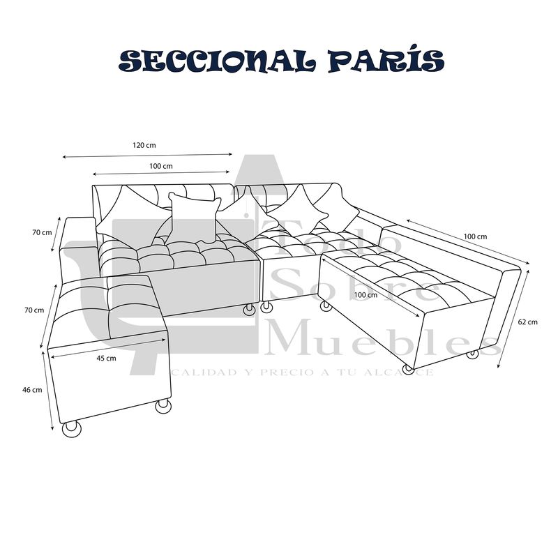 Seccional-Paris---Turquesa