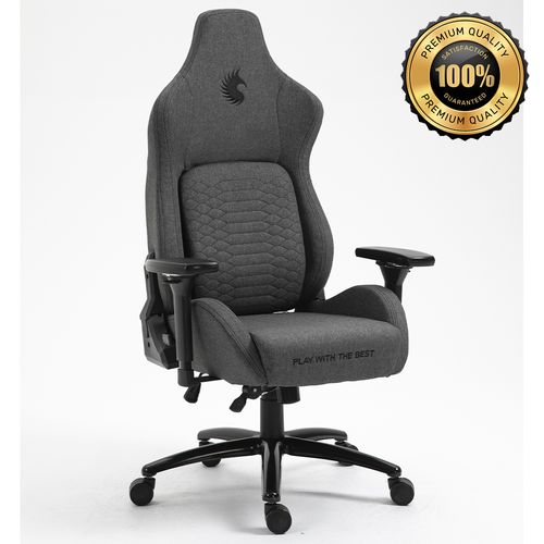 Silla Gamer Dreizt Titan Series Gris Premium Almohadilla Inteligente Reclinable Gas Lift Clase 4