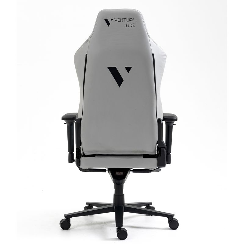 Silla-Gamer-Venture-Side-Prime-Ash-Gris-Cuero-Almohadilla-Inteligente-Magnetica-Reclinable