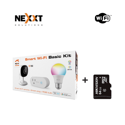 Smart Wi-Fi Basic Kit + MicroSD 64GB - Nexxt