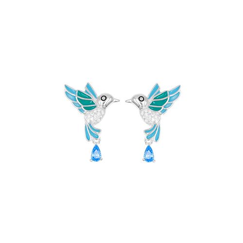 Aretes Colibrí Plata 925