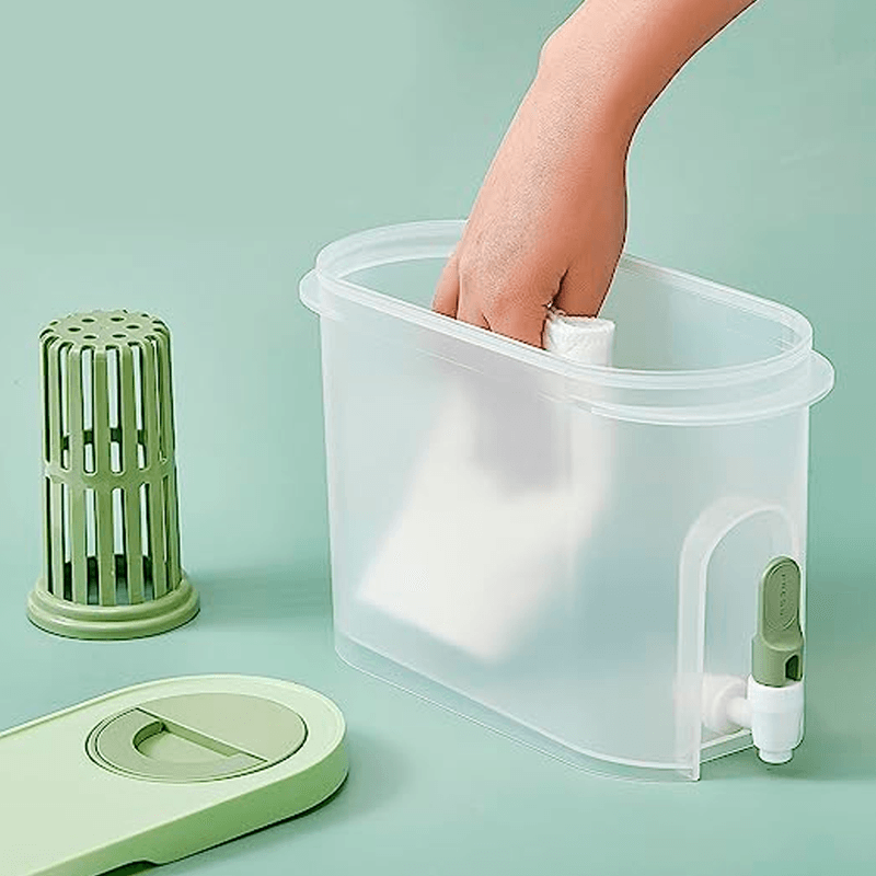 Dispensador-de-Bebidas-con-Filtro-y-Grifo-de-Plastico-Blanco-39L