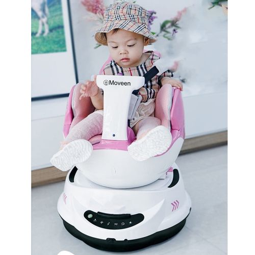 MECEDORA ROBOT 360°INTELIGENTE MOVEEN ROSADO PARA BEBES NO MÁS LÁGRIMAS