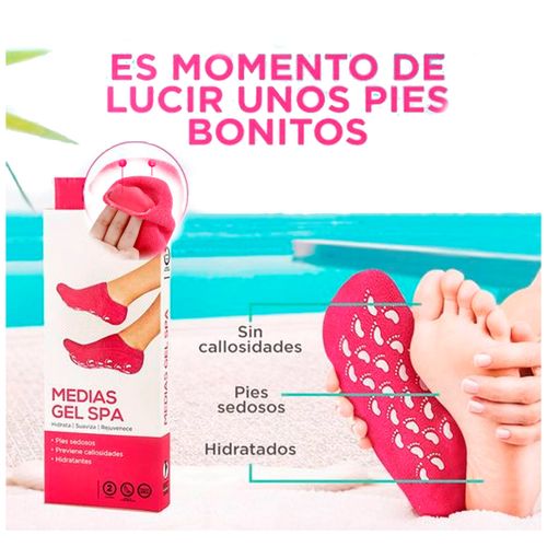 PAR CALCETINES SPA GEL HIDRATANTES REUTILIZABLE