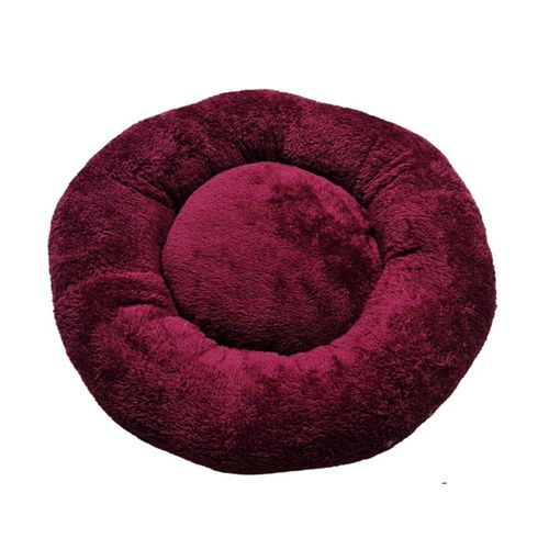 Cama Para Perros y Gatos Donut Lite Guinda Talla XL  - MD