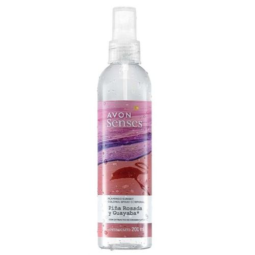 Spray Corporal Avon Senses Piña Rosada y Guayaba Femenino 200 ml