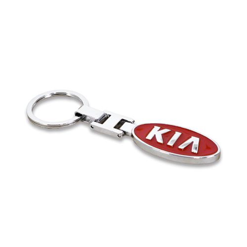 KEY-10 - LLAVERO ZINC MARCA KIA ROJO