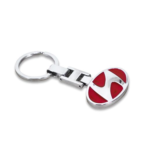 KEY-11 - LLAVERO ZINC MARCA HYUNDAI ROJO