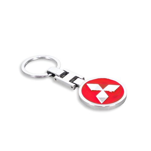 KEY-133 - LLAVERO DE ZINC MARCA MITSUBISHI ROJO