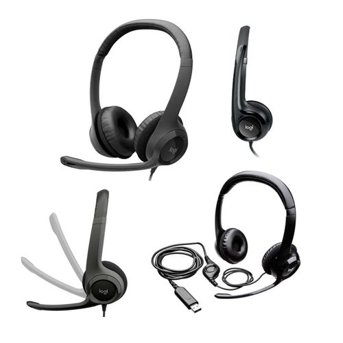 Auriculares LOGITECH HEADSET H390 USB Negro