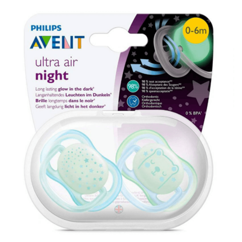 CHUPON-ULTRA-AIR-NOCHE-NIÑO-0-6M-X2-PHILIPS-AVENT