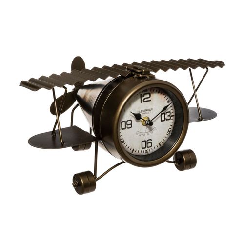 Reloj de Mesa Retro Modelo Avioneta 31cm Atmosphera