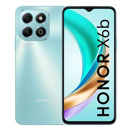 Celular Honor X6B 256GB, 6GB ram, cámara principal 50MP + 2MP, frontal 5MP, 6.56", ocean cyan