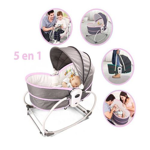 Silla mecedora Portátil Multifuncional 5 en 1 Rosado