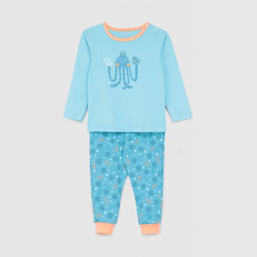 Pijama Para Recien Nacido Baby Circus Algodon 2 Piezas